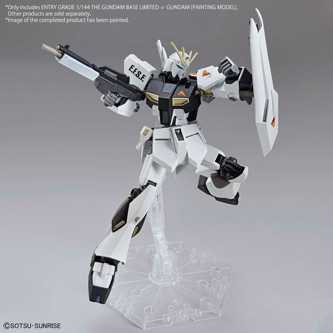 【現貨】ENTRY GRADE 1/144 THE GUNDAM BASE LIMITED ν GUNDAM [PAINTING MODEL]｜上色派福音